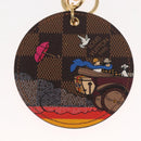 LOUIS VUITTON Damier Ebene Illustrious Travel Bag Charm M65139 LV Auth 148154-4