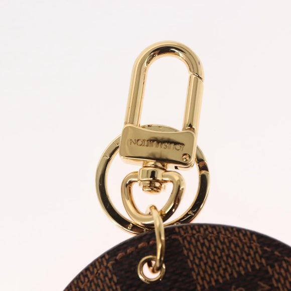 LOUIS VUITTON Damier Ebene Illustrious Travel Bag Charm M65139 LV Auth 148154