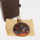 LOUIS VUITTON Damier Ebene Illustrious Travel Bag Charm M65139 LV Auth 148154-9