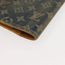 LOUIS VUITTON Monogram Denim Agenda PM Day Planner Cover Blue R20010 Auth 148155-17