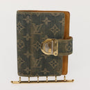 LOUIS VUITTON Monogram Denim Agenda PM Day Planner Cover Blue R20010 Auth 148155-12