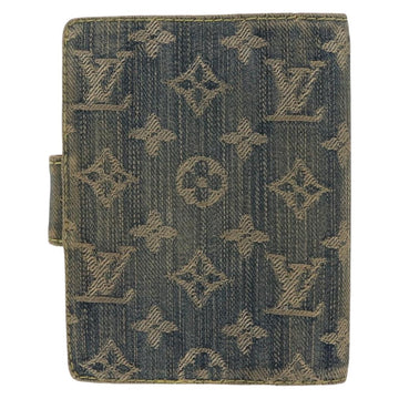 LOUIS VUITTON Monogram Denim Agenda PM Day Planner Cover Blue R20010 Auth 148155 - 0