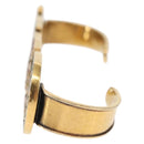 GUCCI Palm Cuff metal Gold Auth 148157-4