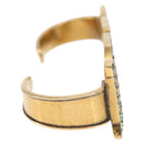 GUCCI Palm Cuff metal Gold Auth 148157-5