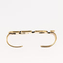 GUCCI Palm Cuff metal Gold Auth 148157-6