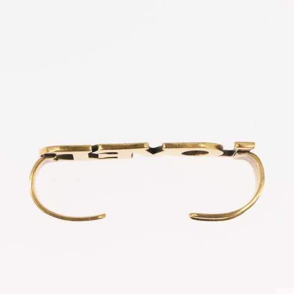 GUCCI Palm Cuff metal Gold Auth 148157