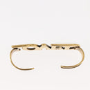 GUCCI Palm Cuff metal Gold Auth 148157-7