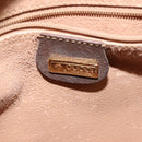 GUCCI GG Supreme Web Sherry Line Shoulder Bag PVC Beige Gold Auth 148158-16