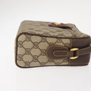 GUCCI GG Supreme Web Sherry Line Shoulder Bag PVC Beige Gold Auth 148158-4