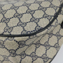 GUCCI GG Supreme Sherry Line Shoulder Bag PVC Navy Gold 89 02 077 Auth 148160-12