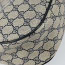 GUCCI GG Supreme Sherry Line Shoulder Bag PVC Navy Gold 89 02 077 Auth 148160-13