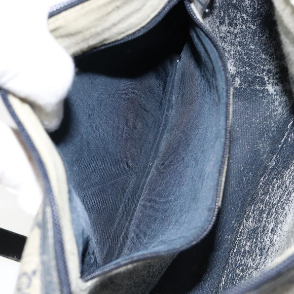 GUCCI GG Supreme Sherry Line Shoulder Bag PVC Navy Gold 89 02 077 Auth 148160