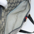 GUCCI GG Supreme Sherry Line Shoulder Bag PVC Navy Gold 89 02 077 Auth 148160-22