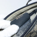 GUCCI GG Supreme Sherry Line Shoulder Bag PVC Navy Gold 89 02 077 Auth 148160-23