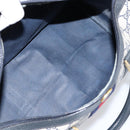 GUCCI GG Supreme Sherry Line Boston Bag PVC Navy Gold Red Auth 148161-10