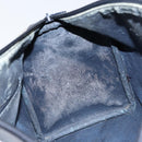 GUCCI GG Supreme Sherry Line Boston Bag PVC Navy Gold Red Auth 148161-11