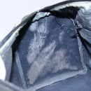 GUCCI GG Supreme Sherry Line Boston Bag PVC Navy Gold Red Auth 148161-21