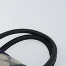 GUCCI GG Supreme Sherry Line Boston Bag PVC Navy Gold Red Auth 148161-14