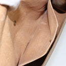 GUCCI GG Supreme Web Sherry Line Clutch Bag PVC Beige Gold 89 01 030 Auth 148162-18