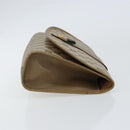 GUCCI GG Supreme Web Sherry Line Clutch Bag PVC Beige Gold 89 01 030 Auth 148162-4