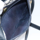 GUCCI GG Supreme Sherry Line Shoulder Bag PVC Navy Gold Auth 148163-22