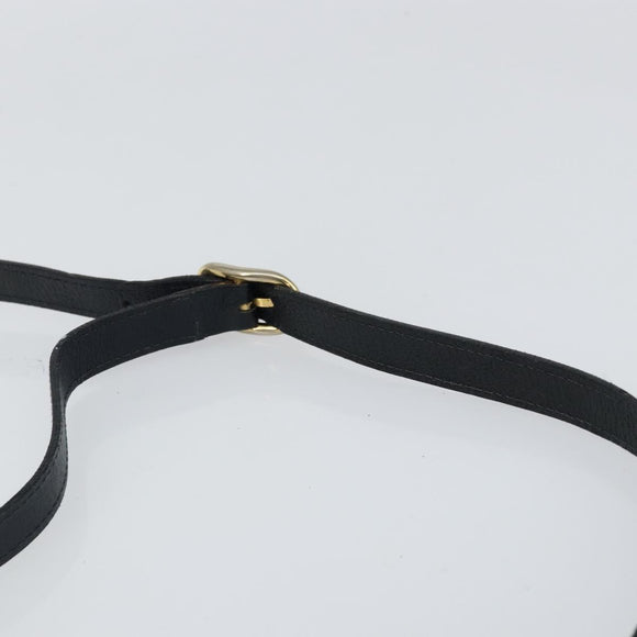 GUCCI GG Supreme Sherry Line Shoulder Bag PVC Navy Gold Auth 148163