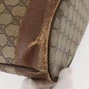 GUCCI GG Supreme Web Sherry Line Bag PVC Beige Gold 41 02 085 Auth 148164-13