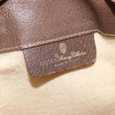 GUCCI GG Supreme Web Sherry Line Bag PVC Beige Gold 41 02 085 Auth 148164-18