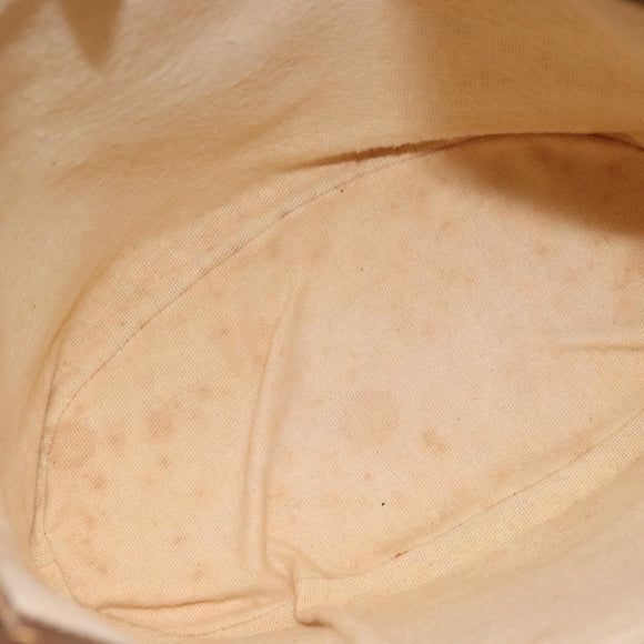 GUCCI GG Supreme Web Sherry Line Bag PVC Beige Gold 41 02 085 Auth 148164