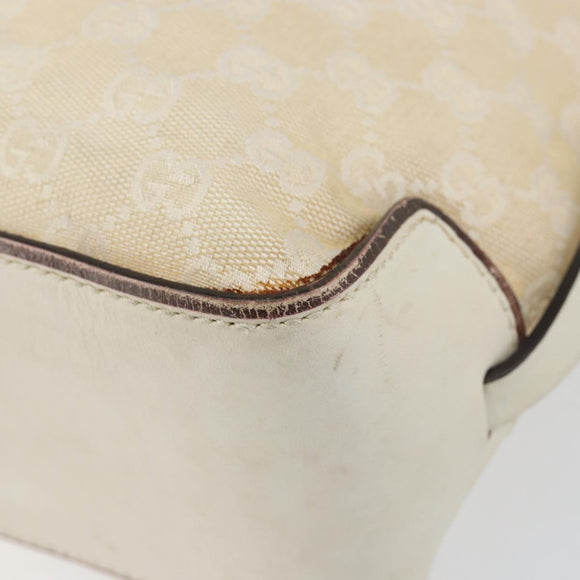 GUCCI GG Canvas Tote Bag Beige 107757 Auth 148167