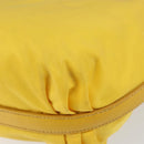 PRADA Shoulder Bag Nylon Yellow Silver Auth 148171-15