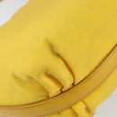 PRADA Shoulder Bag Nylon Yellow Silver Auth 148171-16