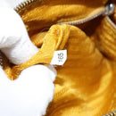 PRADA Shoulder Bag Nylon Yellow Silver Auth 148171-12