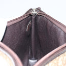 Christian Dior Trotter Canvas Shoulder Bag Beige Gold Auth 148173-19