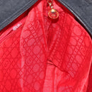 Christian Dior Canage Tote Bag Nylon Black Gold Auth 148174-19