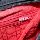 Christian Dior Canage Tote Bag Nylon Black Gold Auth 148174-21