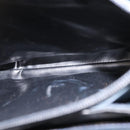 Salvatore Ferragamo Gancini Shoulder Bag Leather Navy Gold Auth 148175-11