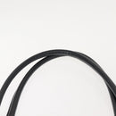 Salvatore Ferragamo Gancini Shoulder Bag Leather Navy Gold Auth 148175-8