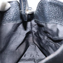 Salvatore Ferragamo Hand Bag Nylon Leather Black Silver Auth 148177-18