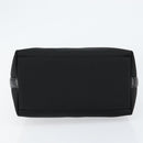 Salvatore Ferragamo Hand Bag Nylon Leather Black Silver Auth 148177-5