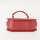 Salvatore Ferragamo Gancini Shoulder Bag Leather Pink Gold Auth 148179-6