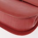 Salvatore Ferragamo Gancini Shoulder Bag Leather Pink Gold Auth 148179-15