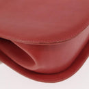 Salvatore Ferragamo Gancini Shoulder Bag Leather Pink Gold Auth 148179-16