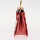 Salvatore Ferragamo Gancini Shoulder Bag Leather Pink Gold Auth 148179-4