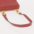 Salvatore Ferragamo Gancini Shoulder Bag Leather Pink Gold Auth 148179-8