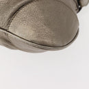 Salvatore Ferragamo Gancini Tote Bag Leather Gold Tone Auth 148181-16