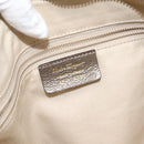 Salvatore Ferragamo Gancini Tote Bag Leather Gold Tone Auth 148181-12