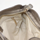 Salvatore Ferragamo Gancini Tote Bag Leather Gold Tone Auth 148181-18