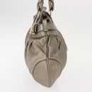 Salvatore Ferragamo Gancini Tote Bag Leather Gold Tone Auth 148181-3