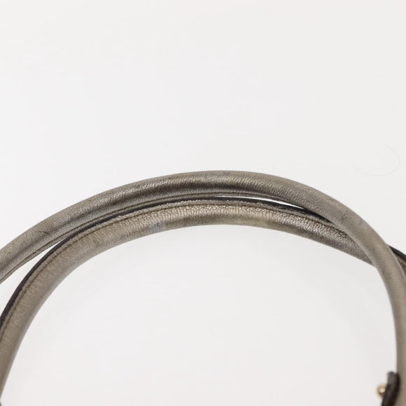 Salvatore Ferragamo Gancini Tote Bag Leather Gold Tone Auth 148181